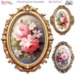 Ütü ile Rub On Transfer Kağıdı: Dekoratif Süsleme Kağıdı - RB173 | 30x30 cm