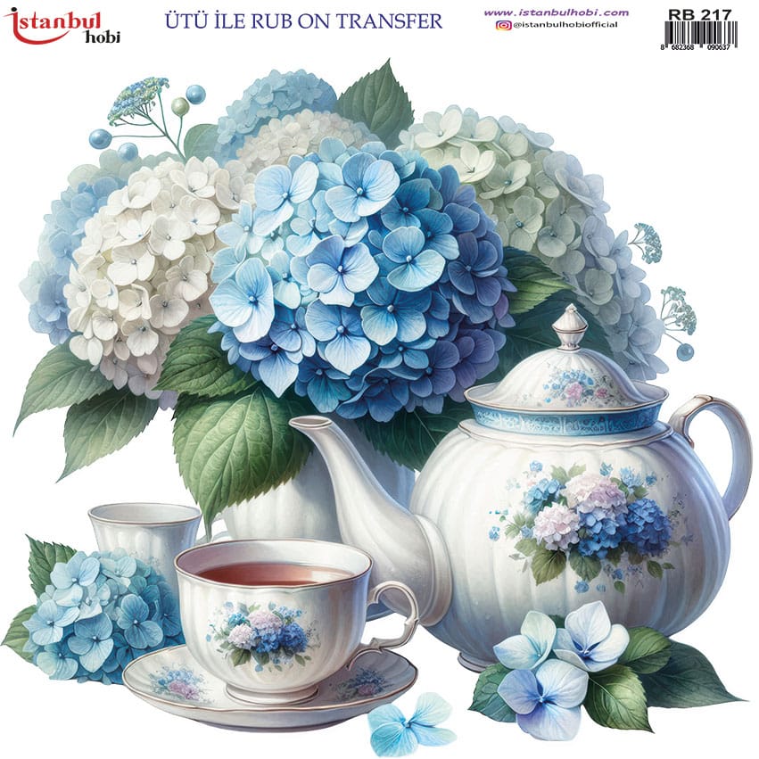 Ütü ile Rub On Transfer Kağıdı: Dekoratif Süsleme Kağıdı - RB217 | 30x30 cm 1 Ütü Ile Rub On Transfer Kağıdı: Dekoratif Süsleme Kağıdı - Rb217 | 30X30 Cm
