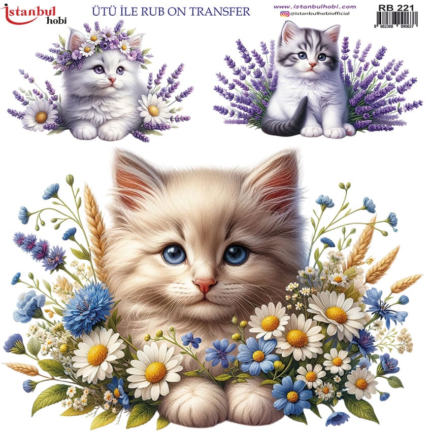 Ütü ile Rub On Transfer Kağıdı: Dekoratif Süsleme Kağıdı - RB221 | 30x30 cm 1 Ütü Ile Rub On Transfer Kağıdı: Dekoratif Süsleme Kağıdı - Rb221 | 30X30 Cm