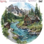 Ütü ile Rub On Transfer Kağıdı: Dekoratif Süsleme Kağıdı  - RB238 | 30x30 cm