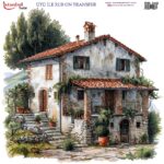 Ütü ile Rub On Transfer Kağıdı: Dekoratif Süsleme Kağıdı  - RB240 | 30x30 cm