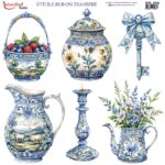 Ütü ile Rub On Transfer Kağıdı: Dekoratif Süsleme Kağıdı - RB280 | 30x30 cm