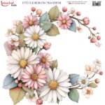 Ütü ile Rub On Transfer Kağıdı: Dekoratif Süsleme Kağıdı - RB307 | 30x30 cm