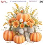 Ütü ile Rub On Transfer Kağıdı: Dekoratif Süsleme Kağıdı - RB319 | 30x30 cm