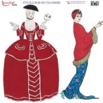 Ütü ile Rub On Transfer Kağıdı: Dekoratif Süsleme Kağıdı - RB351 | 30x30 cm