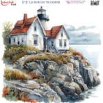 Ütü ile Rub On Transfer Kağıdı: Dekoratif Süsleme Kağıdı - RB355 | 30x30 cm