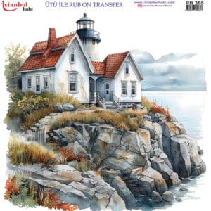 Ütü Ile Rub On Transfer Kağıdı: Dekoratif Süsleme Kağıdı - Rb355 | 30X30 Cm