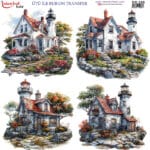 Ütü ile Rub On Transfer Kağıdı: Dekoratif Süsleme Kağıdı - RB356 | 30x30 cm