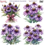 Ütü ile Rub On Transfer Kağıdı: Dekoratif Süsleme Kağıdı - RB373 | 30x30 cm