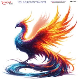 Ütü Ile Rub On Transfer Kağıdı: Dekoratif Süsleme Kağıdı - Rb384 | 30X30 Cm