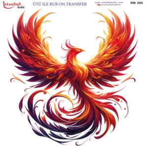 Ütü Ile Rub On Transfer Kağıdı: Dekoratif Süsleme Kağıdı - Rb385 | 30X30 Cm