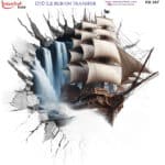 Ütü ile Rub On Transfer Kağıdı: Dekoratif Süsleme Kağıdı - RB387 | 30x30 cm