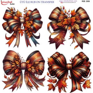 Ütü Ile Rub On Transfer Kağıdı: Dekoratif Süsleme Kağıdı - Rb399 | 30X30 Cm