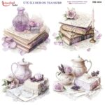 Ütü ile Rub On Transfer Kağıdı: Dekoratif Süsleme Kağıdı - RB404 | 30x30 cm