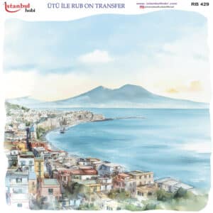Ütü Ile Rub On Transfer Kağıdı: Dekoratif Süsleme Kağıdı - Rb429 | 30X30 Cm