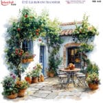 Ütü ile Rub On Transfer Kağıdı: Dekoratif Süsleme Kağıdı - RB440 | 30x30 cm