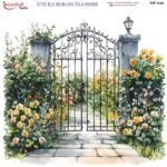 Ütü ile Rub On Transfer Kağıdı: Dekoratif Süsleme Kağıdı - RB444 | 30x30 cm