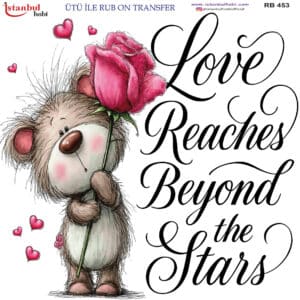 Ütü Ile Rub On Transfer Kağıdı: Dekoratif Süsleme Kağıdı - Rb453 | 30X30 Cm