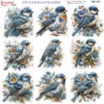 Ütü ile Rub On Transfer Kağıdı: Dekoratif Süsleme Kağıdı  - RB797-İST | 30x30 cm