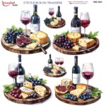 Ütü ile Rub On Transfer Kağıdı: Dekoratif Süsleme Kağıdı  - RB881-İST | 30x30 cm