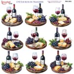 Ütü ile Rub On Transfer Kağıdı: Dekoratif Süsleme Kağıdı  - RB883-İST | 30x30 cm