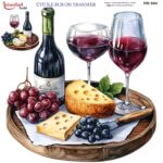 Ütü ile Rub On Transfer Kağıdı: Dekoratif Süsleme Kağıdı  - RB884-İST | 30x30 cm