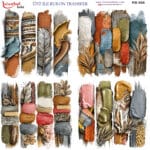 Ütü ile Rub On Transfer Kağıdı: Dekoratif Süsleme Kağıdı  - RB886-İST | 30x30 cm