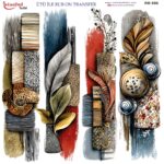 Ütü ile Rub On Transfer Kağıdı: Dekoratif Süsleme Kağıdı  - RB888-İST | 30x30 cm