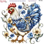 Ütü ile Rub On Transfer Kağıdı: Dekoratif Süsleme Kağıdı  - RB889-İST | 30x30 cm