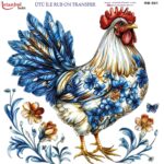 Ütü ile Rub On Transfer Kağıdı: Dekoratif Süsleme Kağıdı  - RB891-İST | 30x30 cm