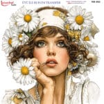 Ütü ile Rub On Transfer Kağıdı: Dekoratif Süsleme Kağıdı  - RB892-İST | 30x30 cm