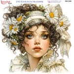 Ütü ile Rub On Transfer Kağıdı: Dekoratif Süsleme Kağıdı  - RB896-İST | 30x30 cm