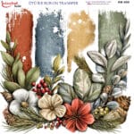 Ütü ile Rub On Transfer Kağıdı: Dekoratif Süsleme Kağıdı  - RB899-İST | 30x30 cm