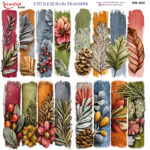 Ütü ile Rub On Transfer Kağıdı: Dekoratif Süsleme Kağıdı  - RB900-İST | 30x30 cm
