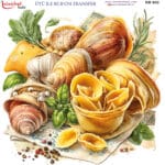 Ütü ile Rub On Transfer Kağıdı: Dekoratif Süsleme Kağıdı  - RB902-İST | 30x30 cm