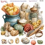 Ütü ile Rub On Transfer Kağıdı: Dekoratif Süsleme Kağıdı  - RB903-İST | 30x30 cm