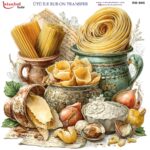 Ütü ile Rub On Transfer Kağıdı: Dekoratif Süsleme Kağıdı  - RB905-İST | 30x30 cm