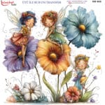 Ütü ile Rub On Transfer Kağıdı: Dekoratif Süsleme Kağıdı  - RB908-İST | 30x30 cm