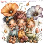 Ütü ile Rub On Transfer Kağıdı: Dekoratif Süsleme Kağıdı  - RB910-İST | 30x30 cm