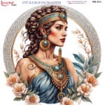 Ütü ile Rub On Transfer Kağıdı: Dekoratif Süsleme Kağıdı  - RB913-İST | 30x30 cm