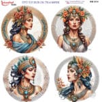 Ütü ile Rub On Transfer Kağıdı: Dekoratif Süsleme Kağıdı  - RB914-İST | 30x30 cm