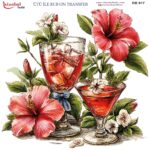 Ütü ile Rub On Transfer Kağıdı: Dekoratif Süsleme Kağıdı  - RB917-İST | 30x30 cm