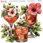 Ütü ile Rub On Transfer Kağıdı: Dekoratif Süsleme Kağıdı  - RB919-İST | 30x30 cm