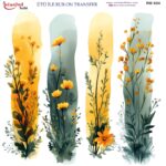 Ütü ile Rub On Transfer Kağıdı: Dekoratif Süsleme Kağıdı  - RB924-İST | 30x30 cm