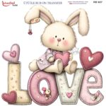 Ütü ile Rub On Transfer Kağıdı: Dekoratif Süsleme Kağıdı  - RB927-İST | 30x30 cm
