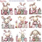 Ütü ile Rub On Transfer Kağıdı: Dekoratif Süsleme Kağıdı  - RB930-İST | 30x30 cm