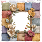 Ütü ile Rub On Transfer Kağıdı: Dekoratif Süsleme Kağıdı  - RB935-İST | 30x30 cm