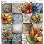 Ütü ile Rub On Transfer Kağıdı: Dekoratif Süsleme Kağıdı  - RB938-İST | 30x30 cm