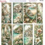 Ütü ile Rub On Transfer Kağıdı: Dekoratif Süsleme Kağıdı  - RB942-İST | 30x30 cm