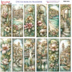 Ütü ile Rub On Transfer Kağıdı: Dekoratif Süsleme Kağıdı  - RB943-İST | 30x30 cm